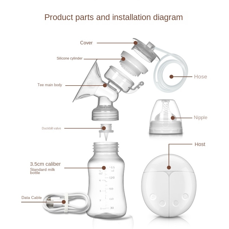 New Electric Double Breast Pum - Baby Nursery Hospital ulasan dan harga